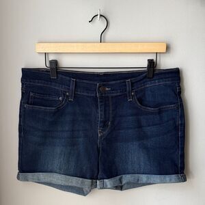Levi’s Denim Stretchy Rolled Cuff Shorts